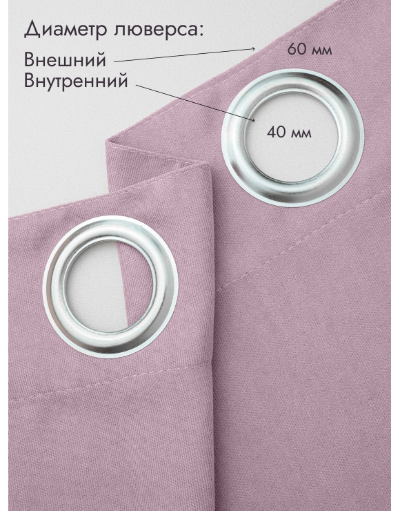 Штора для примерочной Канвас 2350 мм/лиловый